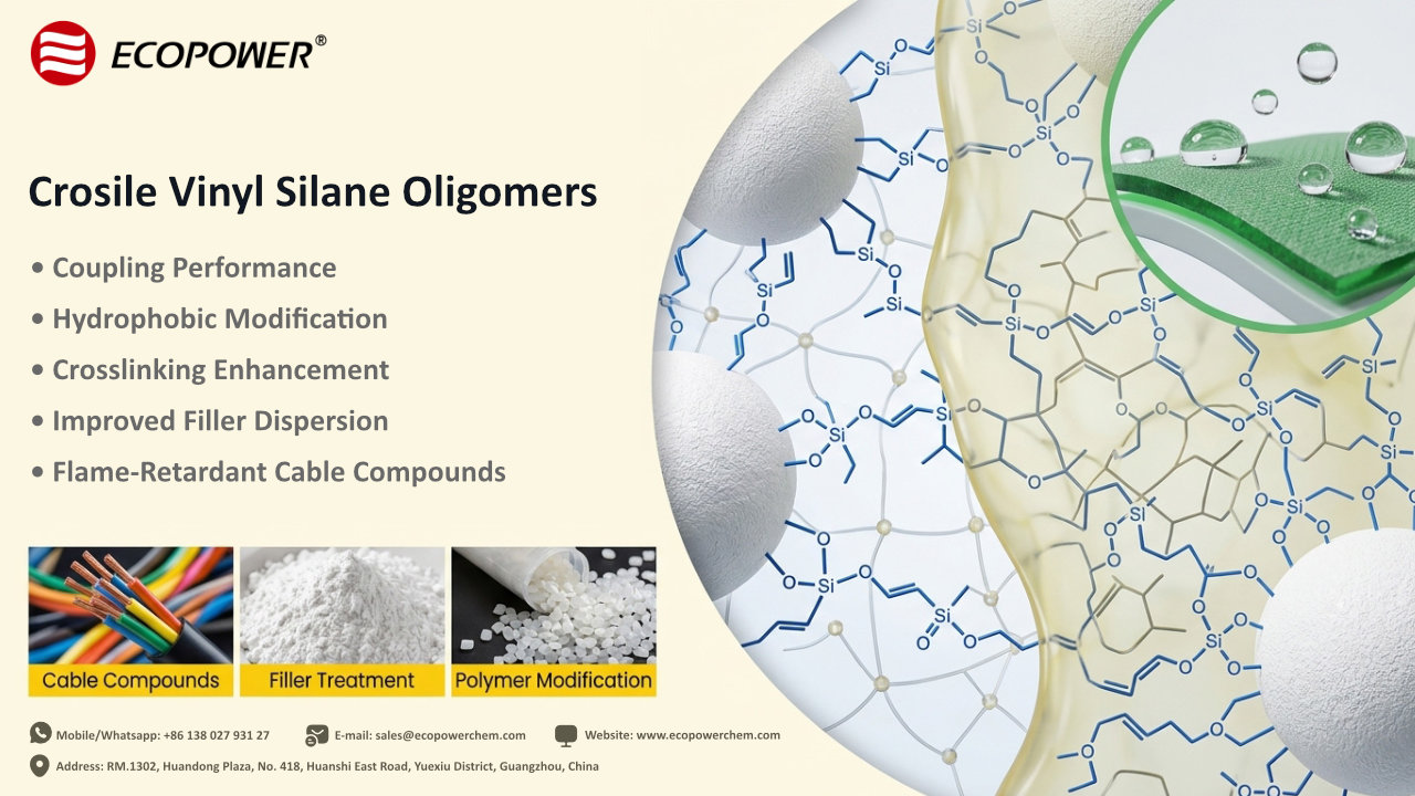 Oligômeros de vinil silano Crosile — solução completa de acoplamento · hidrofóbica · reticulação