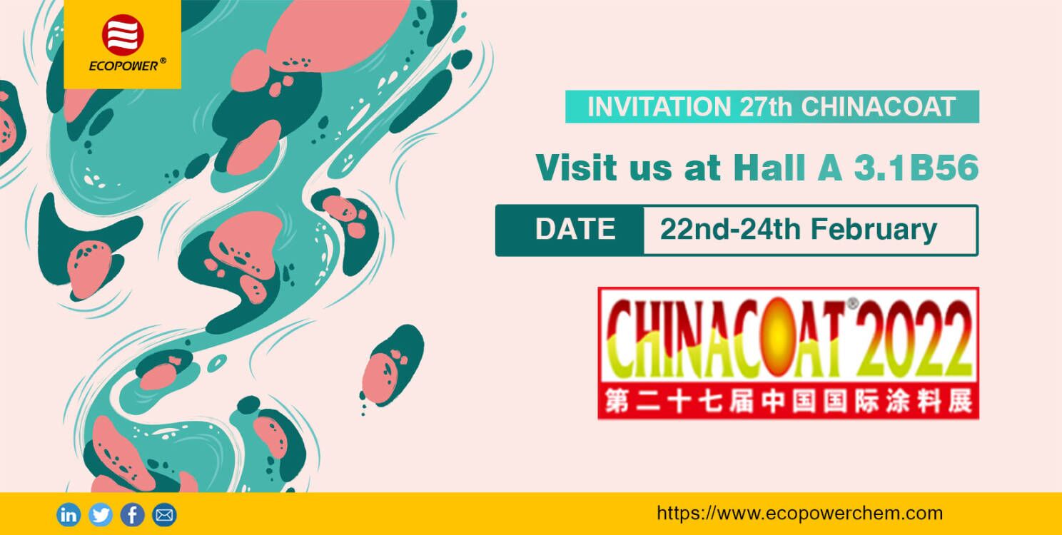ECOPOWER participou da China International Coatings Exhibition Chinaacoat2022
